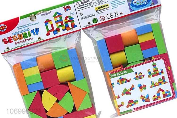 New style 30pcs colorful EVA building blocks toddler educational toys