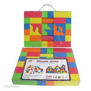 Suitable price 34pcs children intelligent toys colorful wooden building blocks