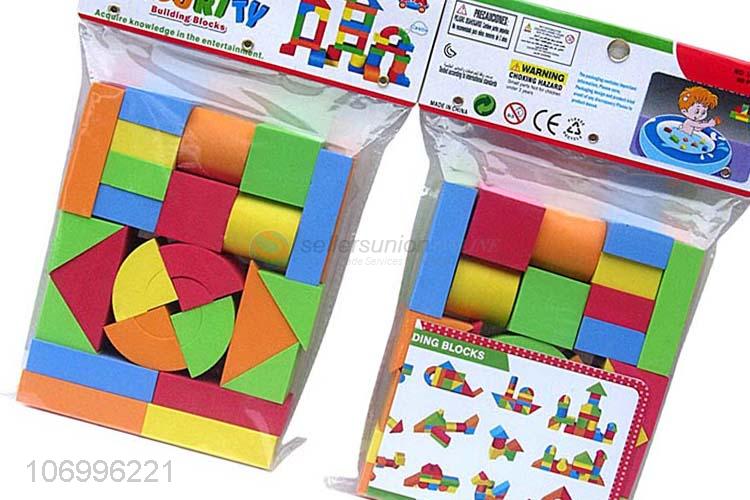 New style 30pcs colorful EVA building blocks toddler educational toys