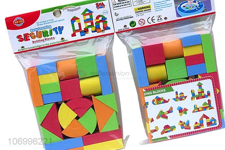 New style 30pcs colorful EVA building blocks toddler educational toys