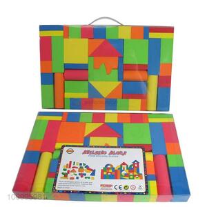 Reasonable price 56pcs colorful wooden building blocks toddler educational toys