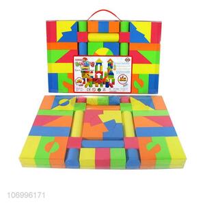 New design 54pcs children intelligent toys colorful EVA building blocks