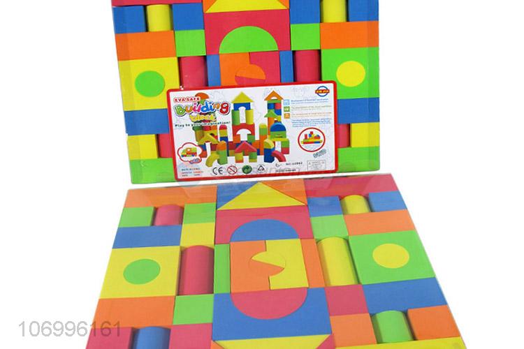 Good quality 46pcs colorful EVA building blocks toddler educational toys