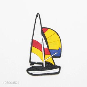 Top Selling Sailboat Shaped Design Silicone Fridge Magnet
