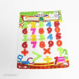 Unique Design Colorful Plastic Magnetic Letter&Number Set