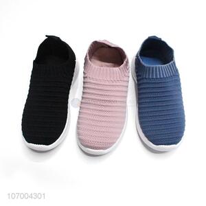 New Design Flyknitted Fashion Lovely Children Sport Shoes
