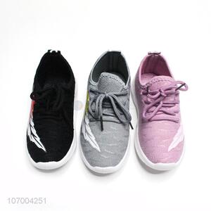 Contracted Design Breathable Children'S Flyknitted Casual Shoes