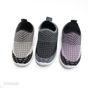 Wholesale Custom Fashion Breathable Children Flyknit Casual Sport Shoes