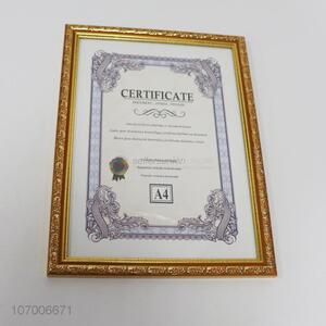 Hot selling A4 photo frame for award, certificate, doploma