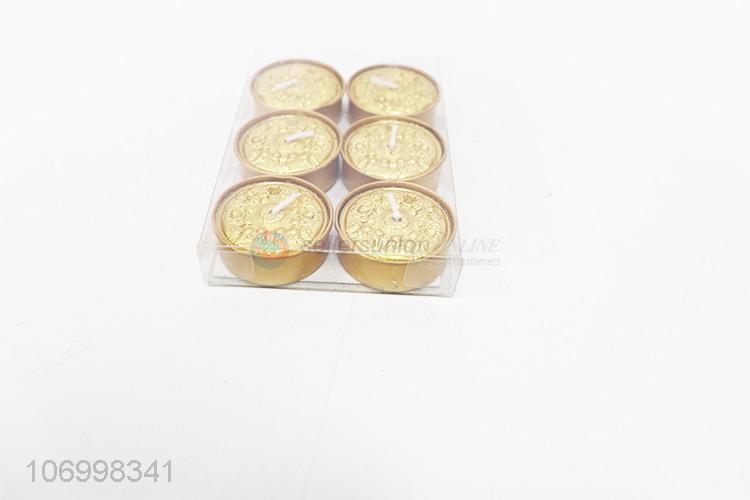 Competitive Price Christmas Deccration Series Golden Glitter Tealight