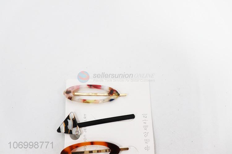 New Design Acrylic Hairpin Ladies Hair Clip