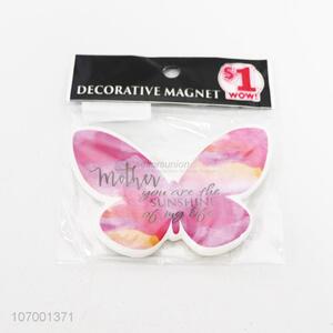 Direct factory butterfly shaped home use ceramic fridge magnet