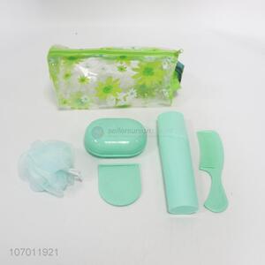 Latest Plastic Comb/Soap Box/Bath Ball/Mirror/Toothbrush Case Set