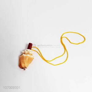 Factory price natural sea conch whistle with rope