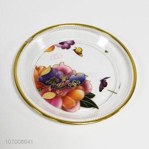 Wholesale Round Plastic Plate Fashion Snack Plate