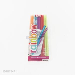 Wholesale 20PC Plastic Drinking Straw Rainbow Straw