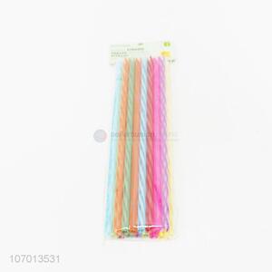Hot Sale Flexible Colorful Hard Plastic Straw for Drinking Juice
