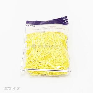 Promotional cheap Easter day basket decoration yellow grass