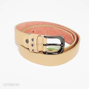 Good sale fine women pu material belt with rivets
