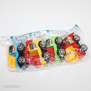 Custom 4pcs plastic construction truck toy engineering truck toy