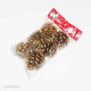Wholesale Christmas brown pinecone pendant  Christmas tree decoration