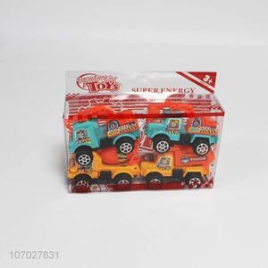 Hot sale 4pcs mini colorful plastic machineshop truck toys