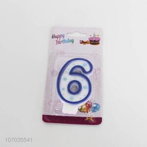 New design colorful birthday cake number candle digital candle