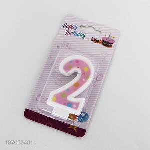 Hot Selling Number Birthday Candle For Cake Decoration