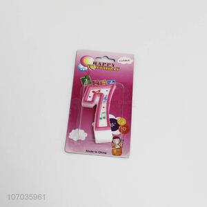 Hot Selling Birthday Candle Colorful Number Candle