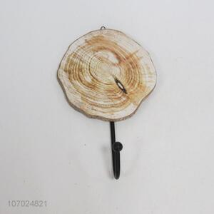 Wholesale Manufacture Wall Key Hook With Wooden Annual Ring Design