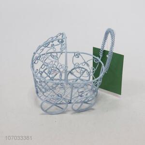 High quality metal wire baby stroller candy box, makeup sponge drying holder