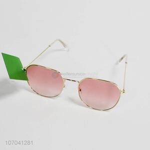 Hot sale fashionable pink lens ladies sunglasses