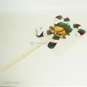 Contracted Design Wooden Christmas Bell Style Stick Christmas decoration