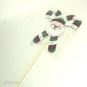 Wholesale Custom Santa Claus Shape Christmas Decoration Stick