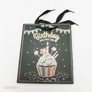 Hot Sale Fashion Foldable Eco-friendly Happy Birthday Gift Paper Bags With Handles