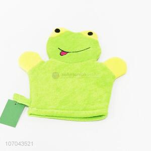 High Quality Cartoon Frog Soft Bath Gloves