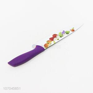 Good quality fruit printed stainless steel chef knife bread knife