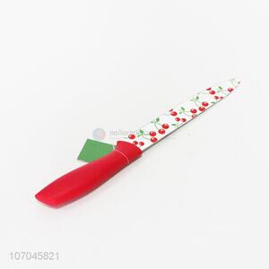 Fine design cherry printed stainless steel chef knife bread knife