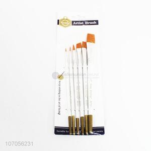 Wholesale professional art tools wooden paint brush set