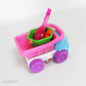 New product sand models and truck plastic sand beach toys set for kids