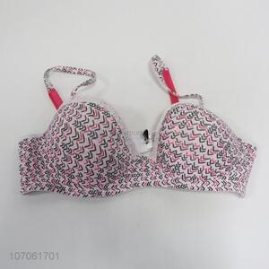 Wholesale fashion printing adjustable women bra ladies push-ups