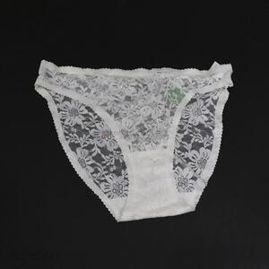 China supplier white thin sexy women lace panties women briefs