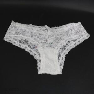 Factory direct sale white sexy breathable ladies lace panties fashion underwear