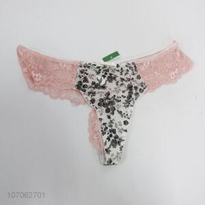 Promotional price breathable sexy underwear ladies t-back panties