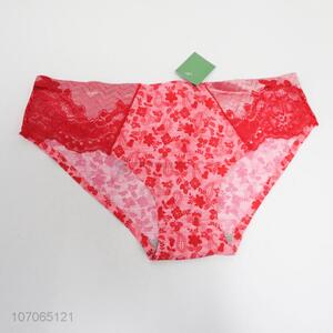 Low price flower printed women panties ladies underpant