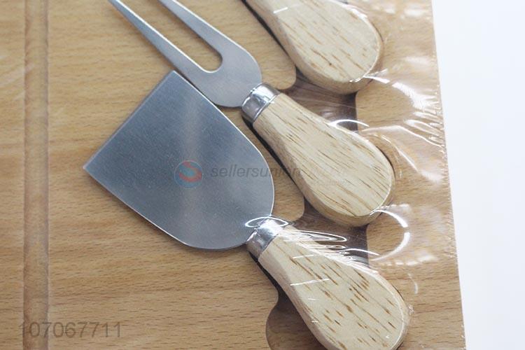 Hot Sale Rectangle Cutting Board With Cheese Knife Set