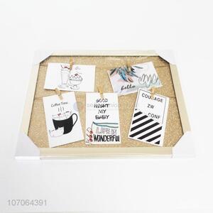 New Design Rectangle Photo Frame With Photo Clips