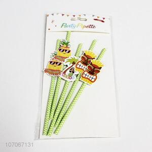 Hot selling funny eco-friendly cartoon paper straws bar accessories