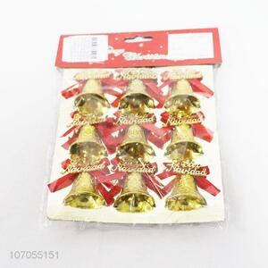New product Xmas plastic hanging bells for Christmas holiday decoration