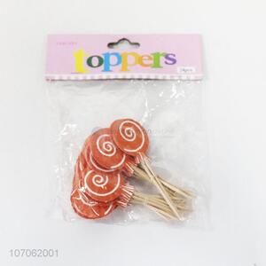Good Quality 24 Pieces Lollipop Shape Cake Topper
